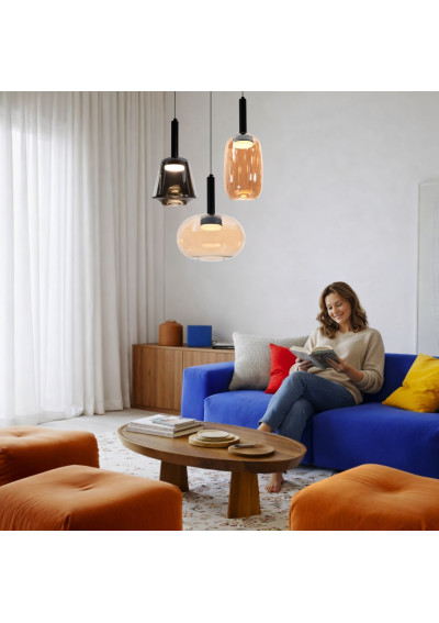 Bueno pendant light 1xGX53 transparent 25 cm - product image 3