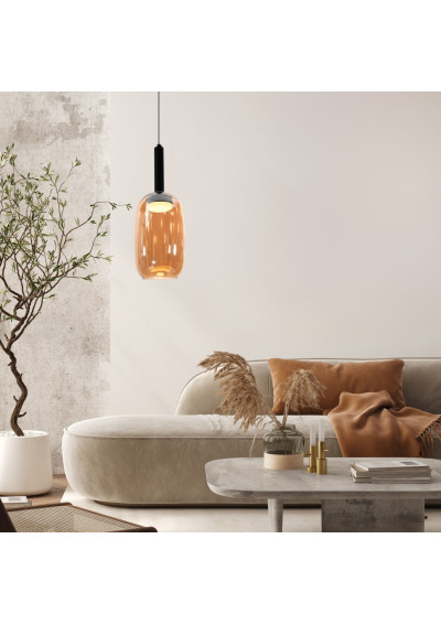 Lampa wisząca Bueno 1xGX53 pomarańczowy 15 cm - zdjęcie produktu 1