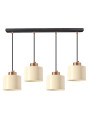 Alora pendant light 4xE27 white 75 cm