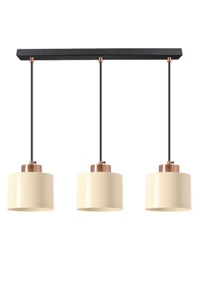 Alora pendant light 3xE27 white 64 cm
