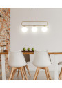 Jove pendant light 3xG9 mosiądz / white 60 cm
