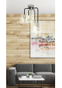 Lampa sufitowa Saga 5xE14 patyna + matowy czarny 25,5 cm - zdjęcie produktu 1