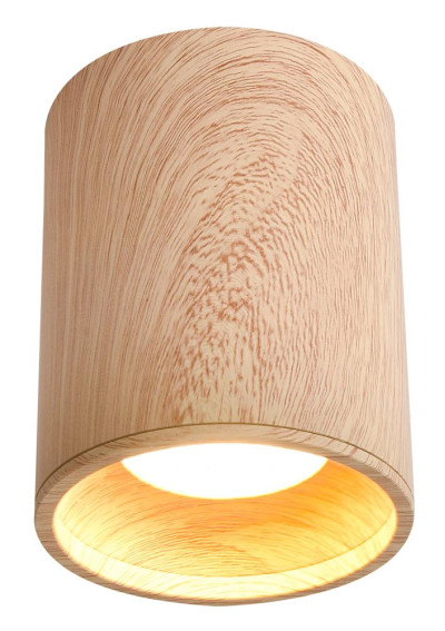 Lampa sufitowa Tuba 1xGU10 drewniany 7,9 cm