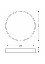 Plafon Texas 16 W LED 4000 K biały 29 cm - wymiary produktu