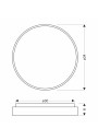 Plafon Texas 18 W LED 4000 K biały 34 cm - wymiary produktu