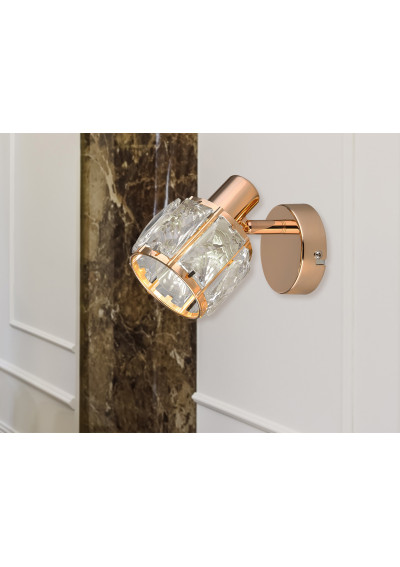 Lampa ścienna Dubai 1xE14 złoty 16 cm