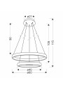 Hashim pendant light 4000 K gold 60 cm - product dimensions