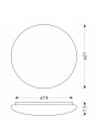 Belina ceiling light 12 W LED 4000 K white 21 cm - product dimensions
