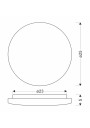 Linda ceiling light white 25 cm - product dimensions