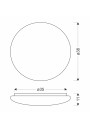Belina ceiling light white 38 cm - product dimensions