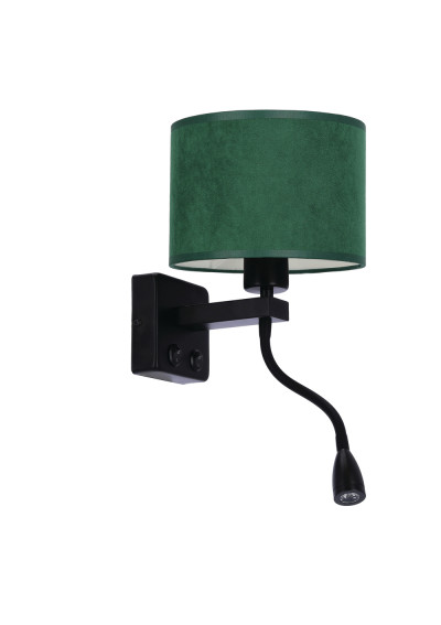 Polo wall light 40 W LED 3000 K black 18 cm