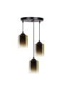 Lampa wisząca Serena 3xE27 czarno złoty 33 cm