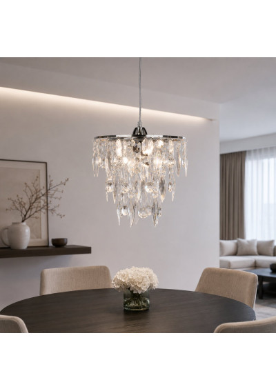 Armo pendant light 1xE27 chromee 22,5 cm