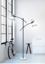 Zumba floor lamp 2xE27 black and white 157 cm - product image 1