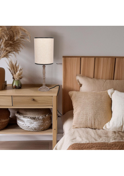 Cardinale table lamp 1xE27 grey 17,5 cm