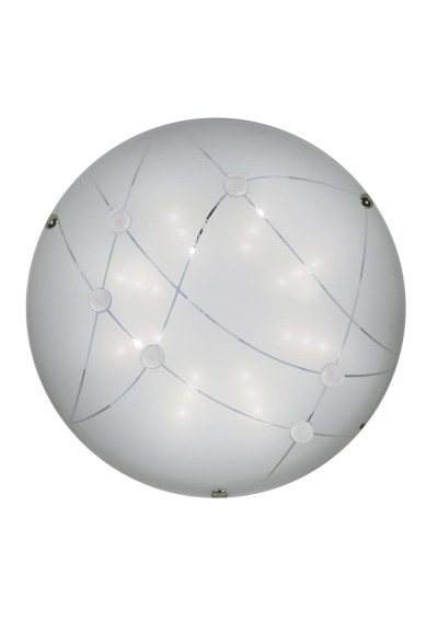 Duca ceiling light 10 W LED 3000 K kryształki bezbarwne 30 cm