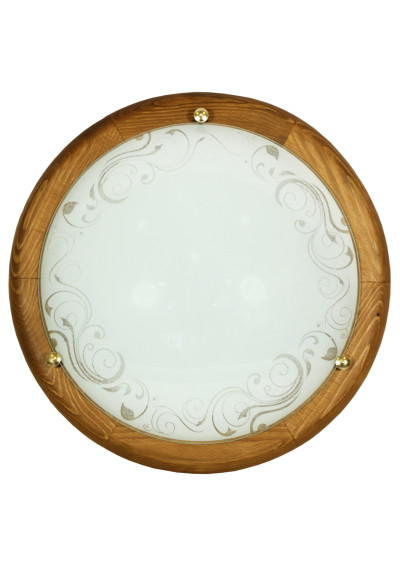 Plafon Herba E27 dębowy 30 cm