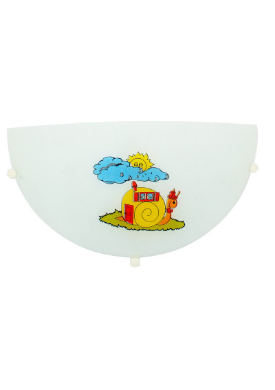 Plafon Ślimak 1xE27 biały 30 cm
