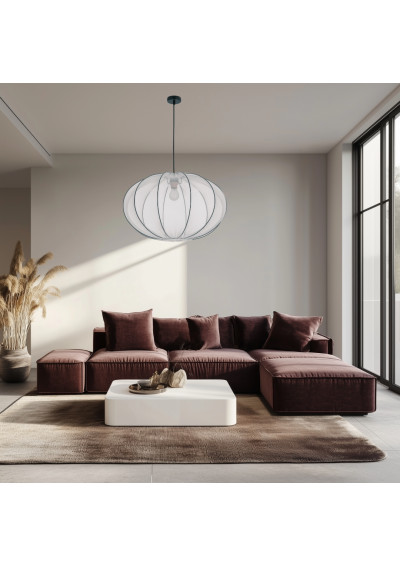 Lampa wisząca Mellow 1xE27 czarny 60 cm