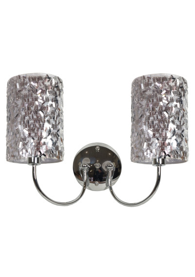 Deimos wall light 2xE14 black / chromee 29 cm