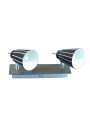 Senso ceiling light 2xG9 black and white 28 cm