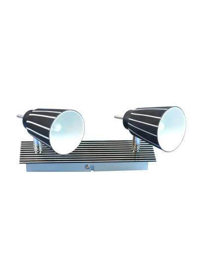 Senso ceiling light 2xG9 black and white 28 cm