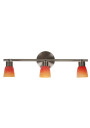 Lampa sufitowa Drops 3xG9 satynowy, klosz rainbow 45 cm