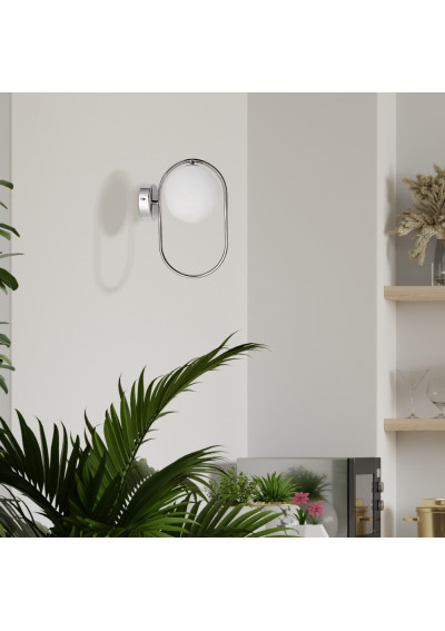 Lampa ścienna G9 G9 srebrny 22 cm