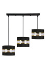 Pandy pendant light 3xE27 black / gold 75 cm