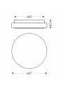 Rabel ceiling light 12 W LED 4000 K white 27 cm - product dimensions