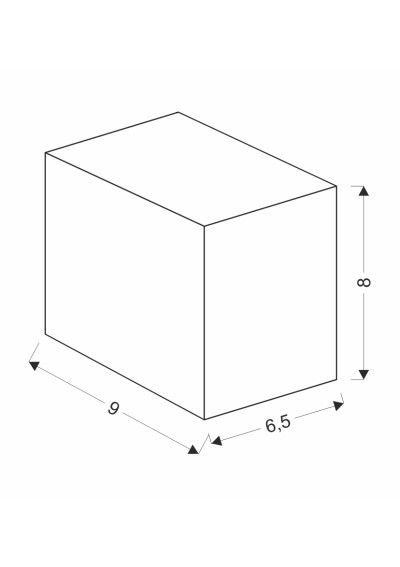 Kinkiet zewnętrzny Gu10 1xGU10 czarny 9 cm - wymiary produktu