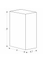 Kinkiet zewnętrzny Gu10 2xGU10 czarny 9 cm - wymiary produktu