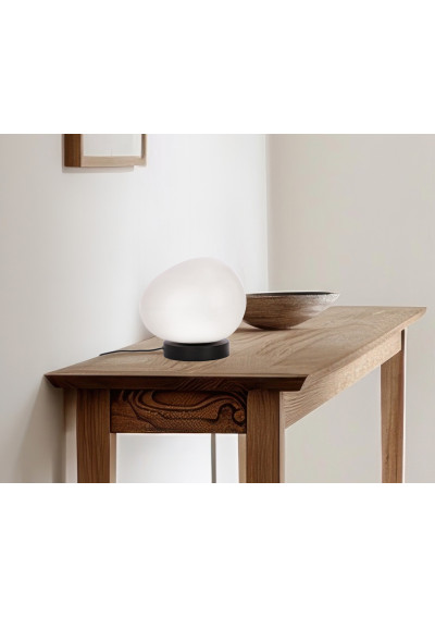 Lampa stołowa Stones 1xE27 biało czarny 20 cm