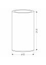 Lampa stołowa Brillo 2 W LED 3000 K bezbarwny 12 cm - wymiary produktu