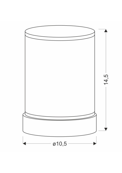 Brillo table lamp 2,5 W LED 3000 K clear 10,5 cm - product dimensions