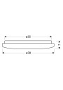 Perola ceiling light 24 W LED 4000 K white 38 cm - product dimensions