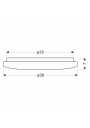 Victus ceiling light 24 W LED 4000 K white 38 cm - product dimensions
