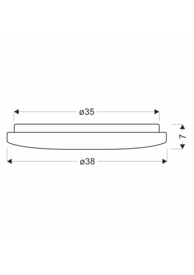 Victus ceiling light 24 W LED 4000 K white 38 cm - product dimensions