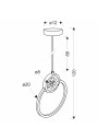 Lacrima pendant light 15 W LED 3000 K black 20 cm - product dimensions