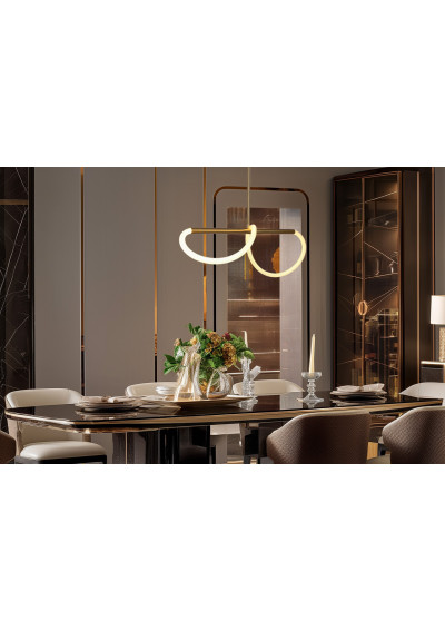 Supreme pendant light 22 W LED 3000 K gold 80 cm