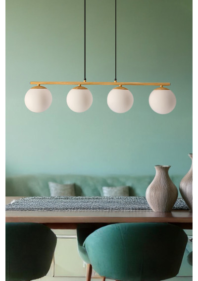 Lampa wisząca E14 4xE14 biały 68 cm