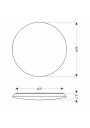 Juno ceiling light 38 W LED 4000 K white 38 cm - product dimensions