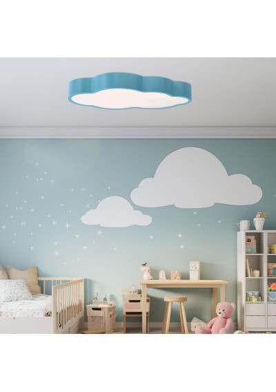 Lampa sufitowa Nuvola 18 W LED 3000 K niebieski 40 cm - zdjęcie produktu 1