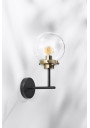 Lens wall light 1xE14 black / patyna mat, klosz clear 19,5 cm - product image 2