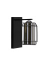 Jonera wall light 1xE27 black, klosz smoked 25 cm - product image 2