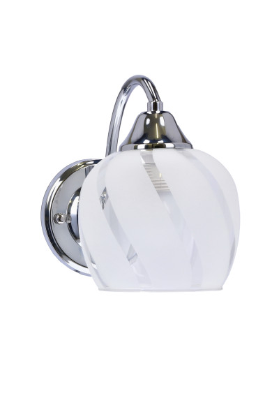 Lampa ścienna Prego 1xE27 chromowy + bezbarwny 23 cm - zdjęcie produktu 3