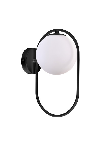 Cordel wall light black 22 cm