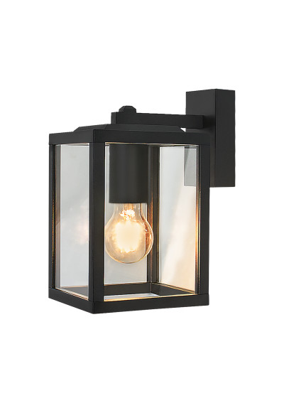 Kinkiet zewnętrzny E27 1xE27 czarny 20 cm