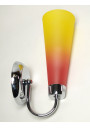 Baleno wall light 1xE27 chromee/red/żółty 16 cm