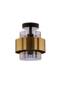 Spiega ceiling light 1xE27 black / mosiężny, klosz smoked 18 cm